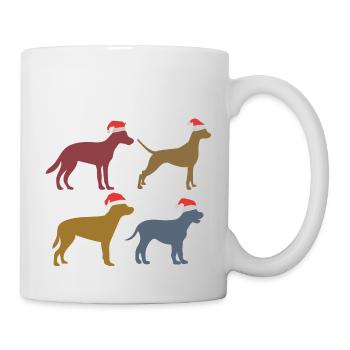 Amoureux des chiens Chiens de Noël - Mug blanc - blanc - Droite