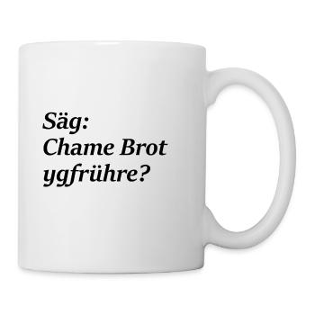 Schweizerdeutsch; cooler Spruch; Mundart; Berner - Tasse - Weiß - Rechts
