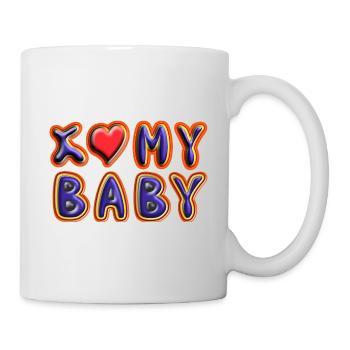 J’aime mon bébé 2 - Mug blanc - blanc - Droite