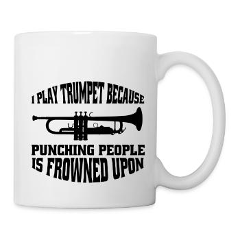 Trumpet Instrument Saying Music Funny Musician - Mug - white - Right