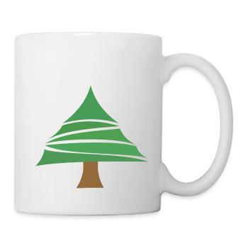 Tannenbaum - Tasse - Weiß - Rechts
