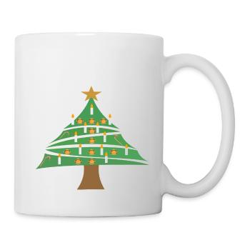Arbre de Noël - Mug blanc - blanc - Droite