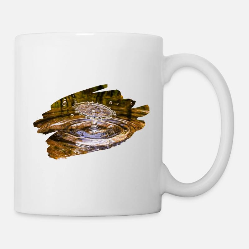 Wassertropfen - Tasse - Weiß