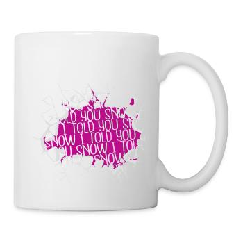 dinosaur fan christmas couples dinosaur moon - Tasse - Weiß - Rechts