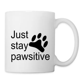 Just stay pawsitive - Mug - white - Right