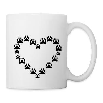 My therapist has paws - Tasse - Weiß - Rechts