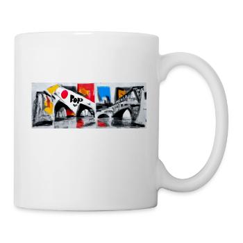 Pop Art Style Banner - Eye catcher - Mug - white - Right