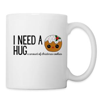 I NEED A HUGe amount of christmas cookies black - Tasse - Weiß - Rechts