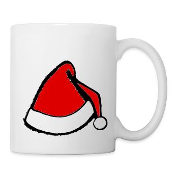 Christmas Hat Santa Claus Christmas Vector - Mug - white - Right