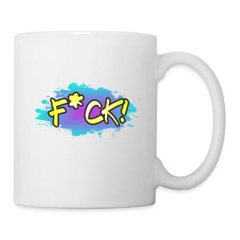 Fuck/F*ck - Tasse - Weiß - Rechts