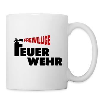 Freiwillige Feuerwehr - Tasse - Weiß - Rechts