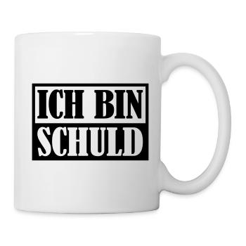 Ich bin Schuld | Farbe änderbar - Tasse - Weiß - Rechts