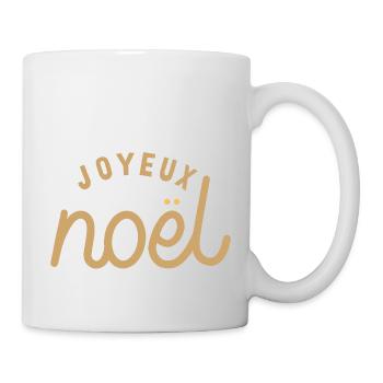 Joyeux Noël, Joyeux Noël, Joyeux Noël - Mug blanc - blanc - Droite
