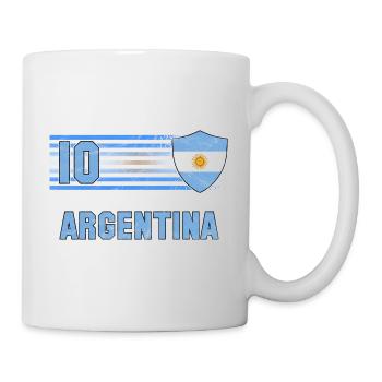 Argentinien Fußball Mannschaft - Tasse - Weiß - Rechts