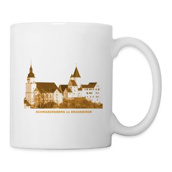 Schwarzenberg Schloss Kirche Erzgebirge Sachsen - Tasse - Weiß - Rechts