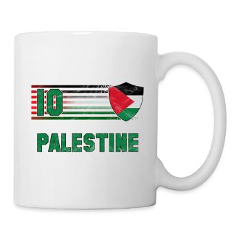Palästina Fußball Mannschaft - Tasse - Weiß - Rechts