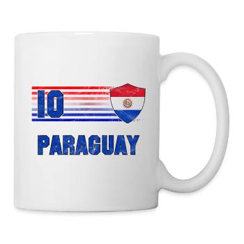 Paraguay Fußball Mannschaft - Tasse - Weiß - Rechts