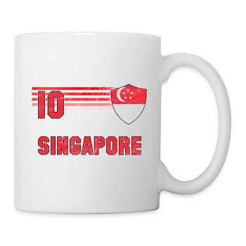 Équipe de Singapour de football - Mug blanc - blanc - Droite