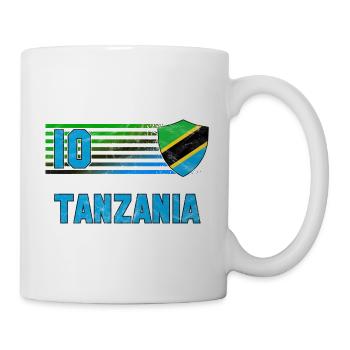 Tansania Fußball Mannschaft - Tasse - Weiß - Rechts