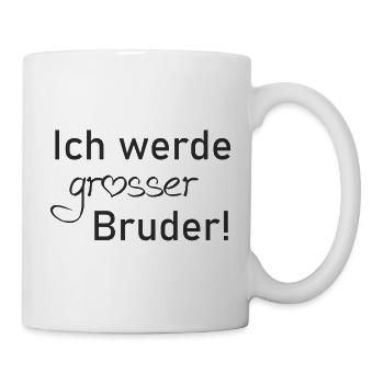 Ich werde großer Bruder! - Tasse - Weiß - Rechts