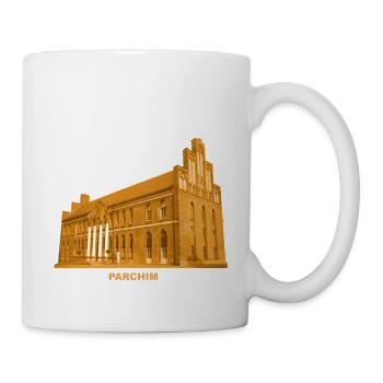 Parchim Rathaus Alter Markt Mecklenburg-Vorpommern - Tasse - Weiß - Rechts