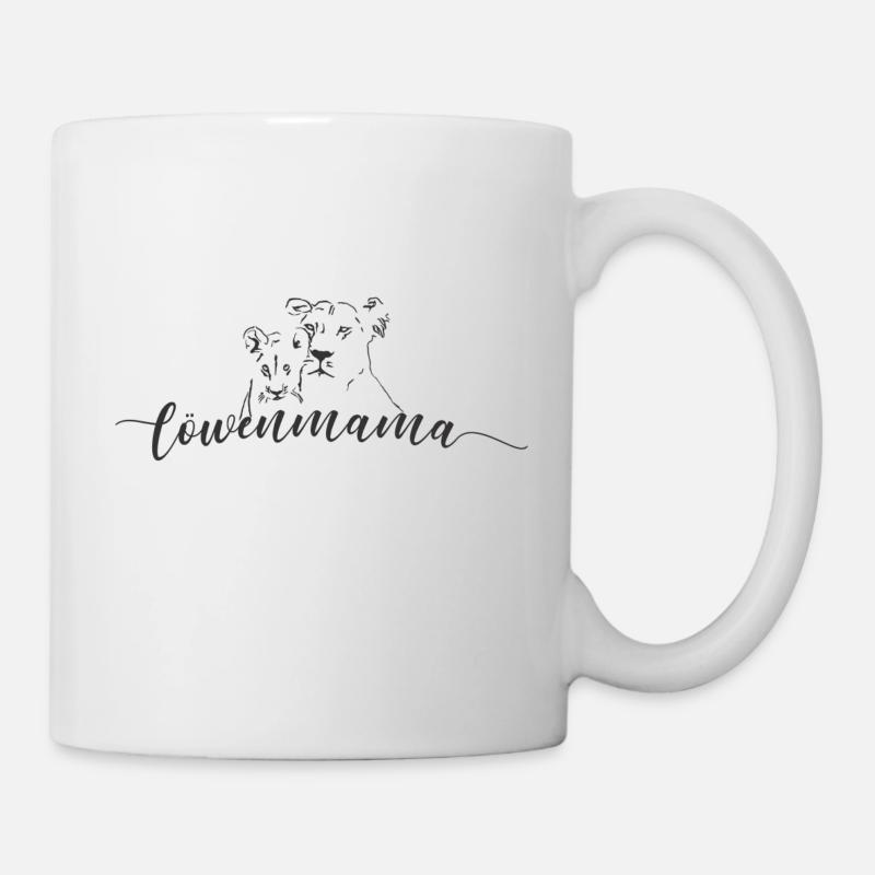 Löwenmama - Tasse - Weiß
