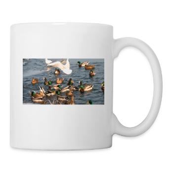 Duck with family - Mug - white - Right