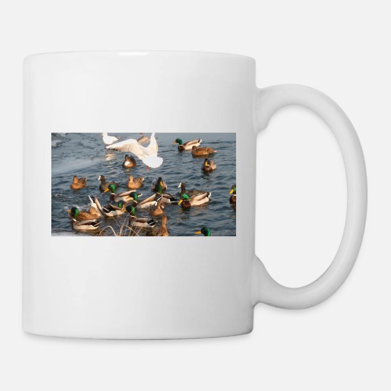 Duck with family - Mug - white