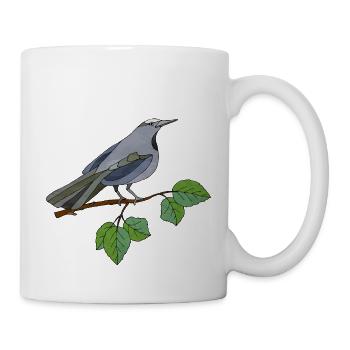 Oiseau - Mug blanc - blanc - Droite