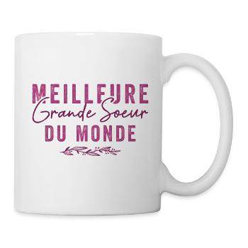 Meilleure Grande soeur du Monde | Cadeau - Mug blanc - blanc - Droite