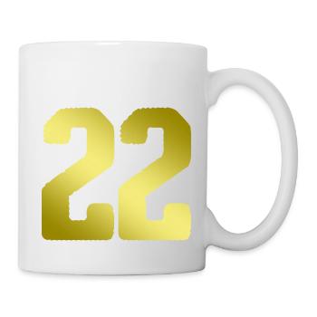 22 Number jersey - Mug - white - Right