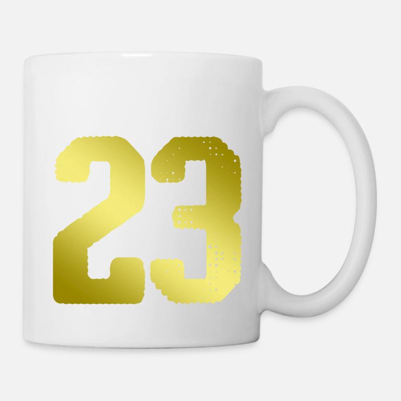 23 Maillot numéro - Mug blanc - blanc