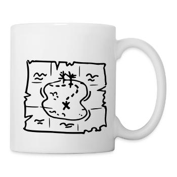 Pirate map - Mug blanc - blanc - Droite