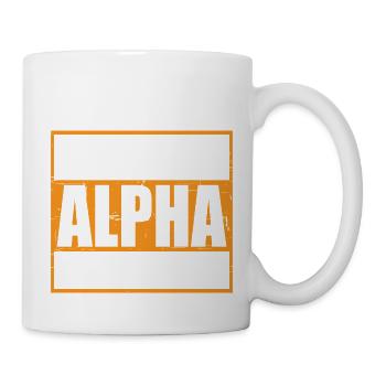 Oui, je suis l’Alpha dans cette pièce 18 - Mug blanc - blanc - Droite
