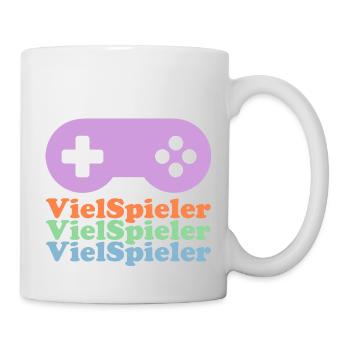Viel-Spieler - Tasse - Weiß - Rechts