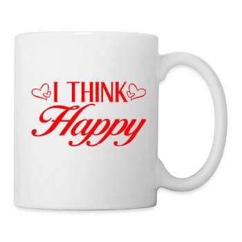 I Think I'll Just Be Happy Today 2 - Tasse - Weiß - Rechts