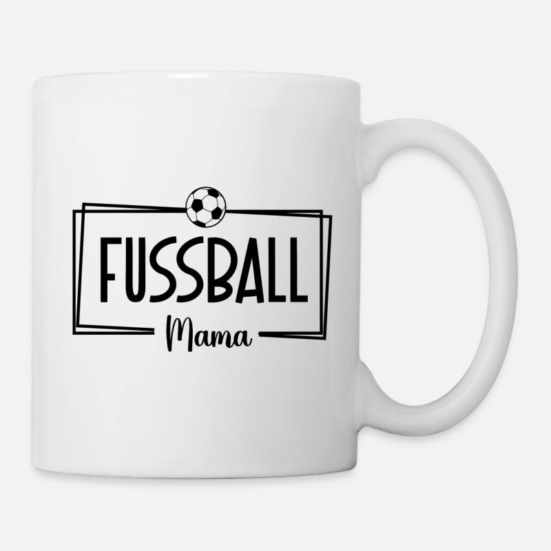 Fussballmama - Tasse - Weiß