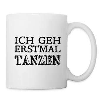 Je vais danser d’abord - danseurs - Mug blanc - blanc - Droite