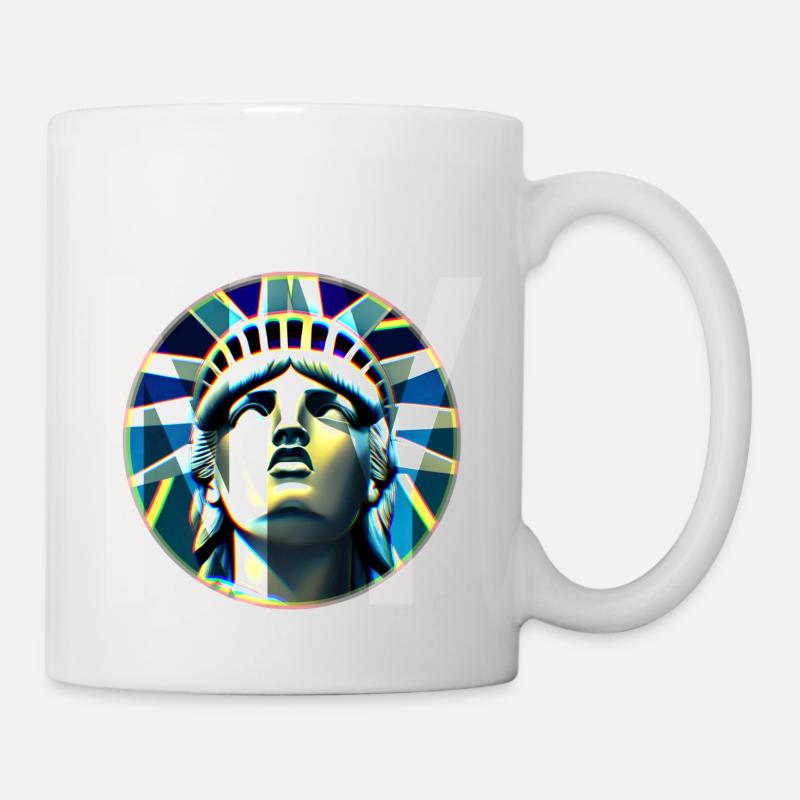 New York Freiheitsstatue - Tasse - Weiß