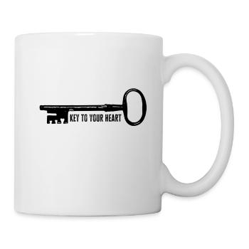 La clé de votre cœur - Mug blanc - blanc - Droite