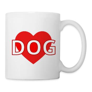 Hund Chien - Mug blanc - blanc - Droite