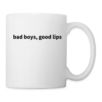 bad boys, good lips - Tasse - Weiß - Rechts