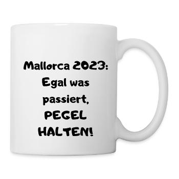 Auf nach Mallorca! Für Malle Fans - Partydesign! - Tasse - Weiß - Rechts