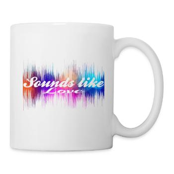Sounds like love - Tasse - Weiß - Rechts