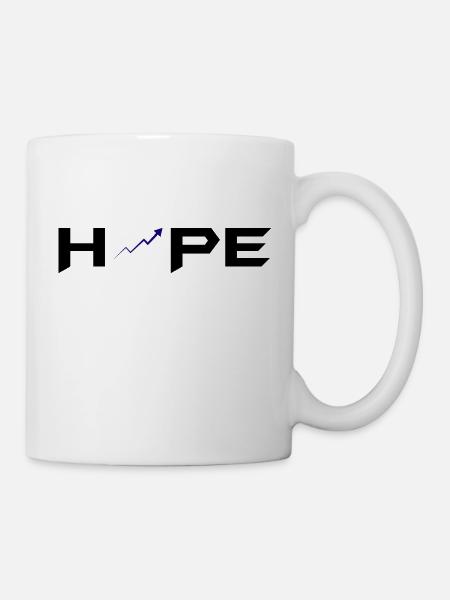 Bitcoin Trading Crypto Aktien - Tasse - Weiß