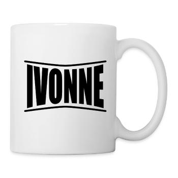 T-Shirt Ivonne T-Shirt Geschenkidee - Tasse - Weiß - Rechts