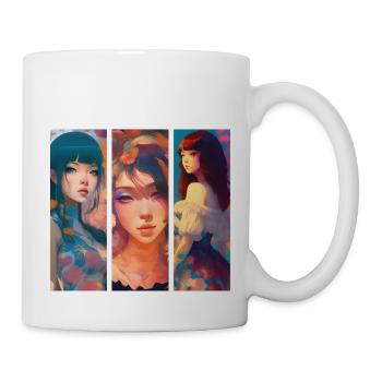 Drei Schönheiten - Tasse - Weiß - Rechts