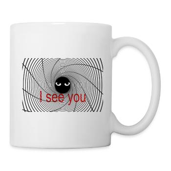 spirale mit Augen - Tasse - Weiß - Rechts
