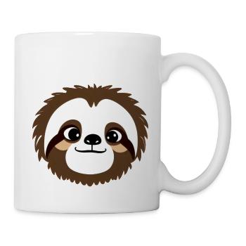 Mignon paresseux Kawaii Cartoon Animal Love 3 - Mug blanc - blanc - Droite