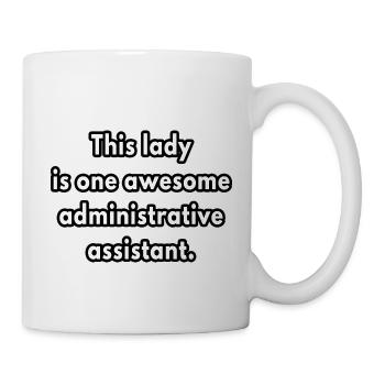 This lady awesome administrative assistant gifts - Mug - white - Right